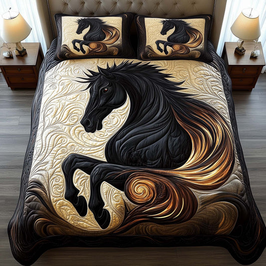 Golden Stallion Duvet Cover Set GFTOQM1920