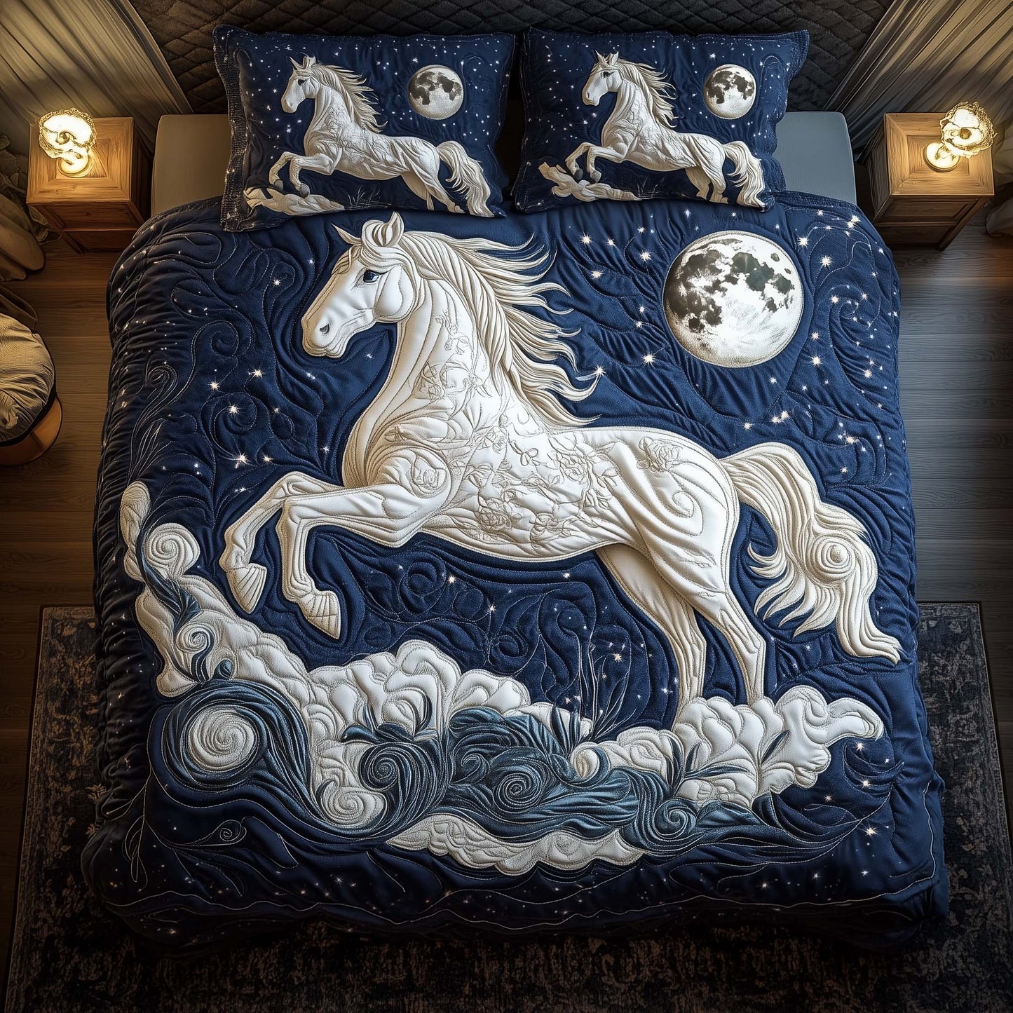 Moonlit Horse Duvet Cover Set GFTOQM1922
