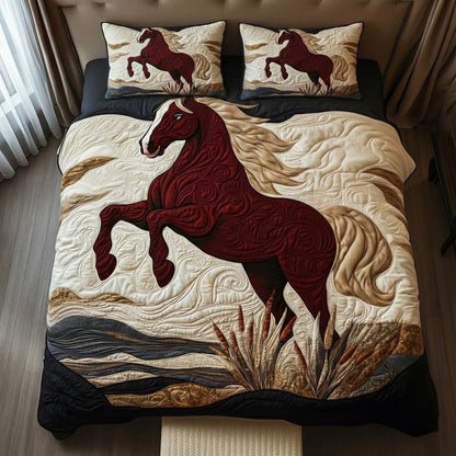 Crimson Horse Duvet Cover Set GFTOQM1923
