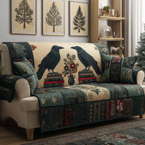 Twin Ravens Quilted Sofa Cover GFTOQM1926