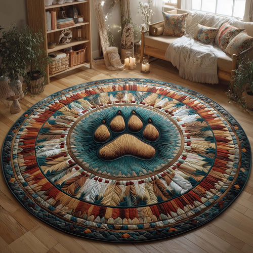 Native Pattern Quilted Round Mat GFTOQM1945