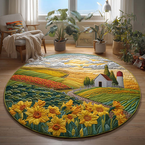 Spring Landscape Quilted Round Mat GFTOQM1946