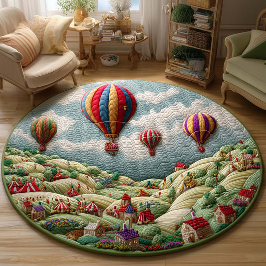 Cloudy Balloon Quilted Round Mat GFTOQM1947
