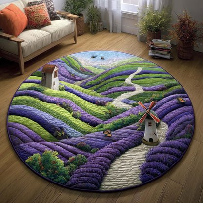 Lavender Dream Quilted Round Mat GFTOQM1948