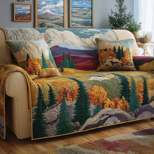 Autumn Hills Quilted Sofa Cover GFTOQM1960
