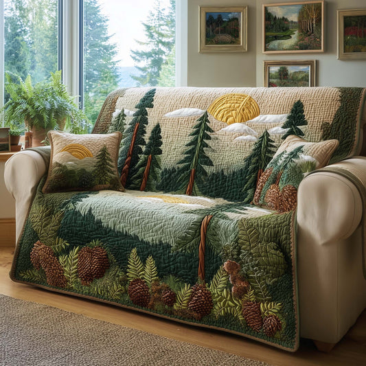 Pine Meadow Quilted Sofa Cover GFTOQM1963