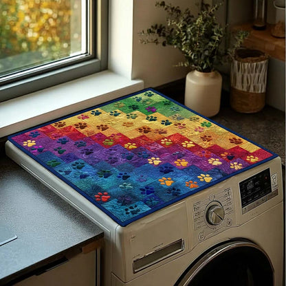 Rainbow Paws Quilted Washer and Dryer Cover GFTOQM2003