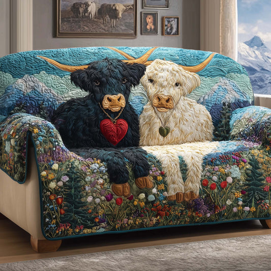 Loving Highlands Quilted Sofa Cover GFTOQM2033