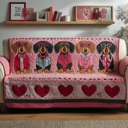 Heart Squad Quilted Sofa Cover GFTOQM2034