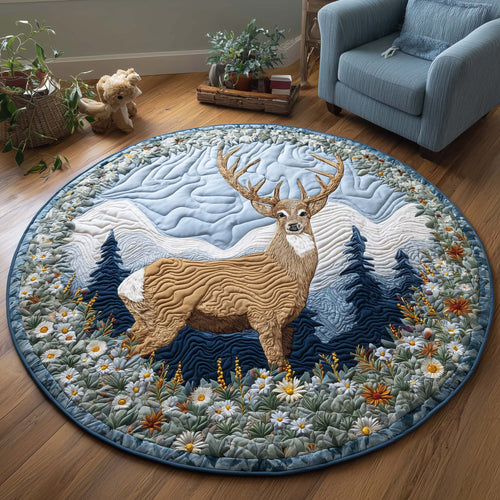 Meadow Stag Quilted Round Mat GFTOQM2053