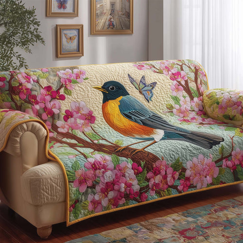 Blossom Robin Quilted Sofa Cover GFTOQM2132