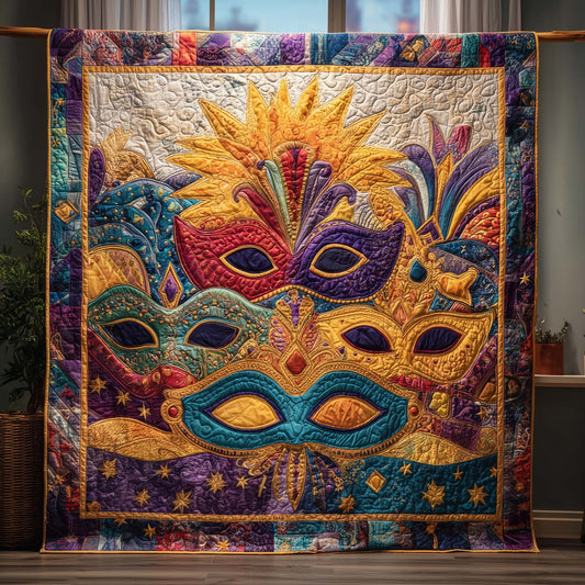 Masquerade Bloom Quilted Blanket GFTOQM2143