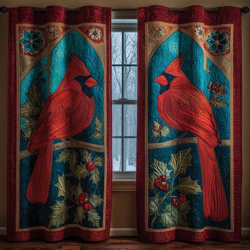 Cardinal Quilted Curtains GFTOQM2162