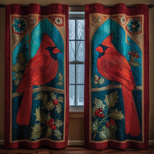 Cardinal Quilted Curtains GFTOQM2162