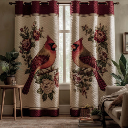 Cardinal Flower Quilted Curtains GFTOQM2163
