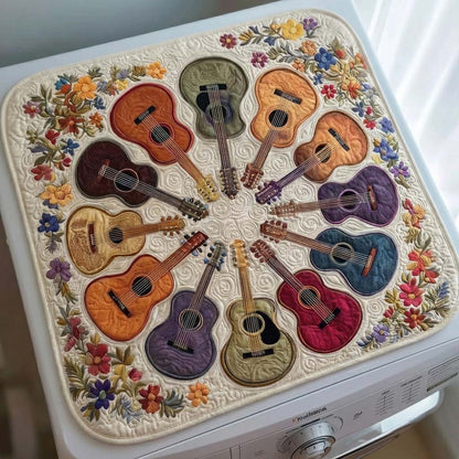 Guitar Circle Quilted Washer and Dryer Cover GFTOQM2176