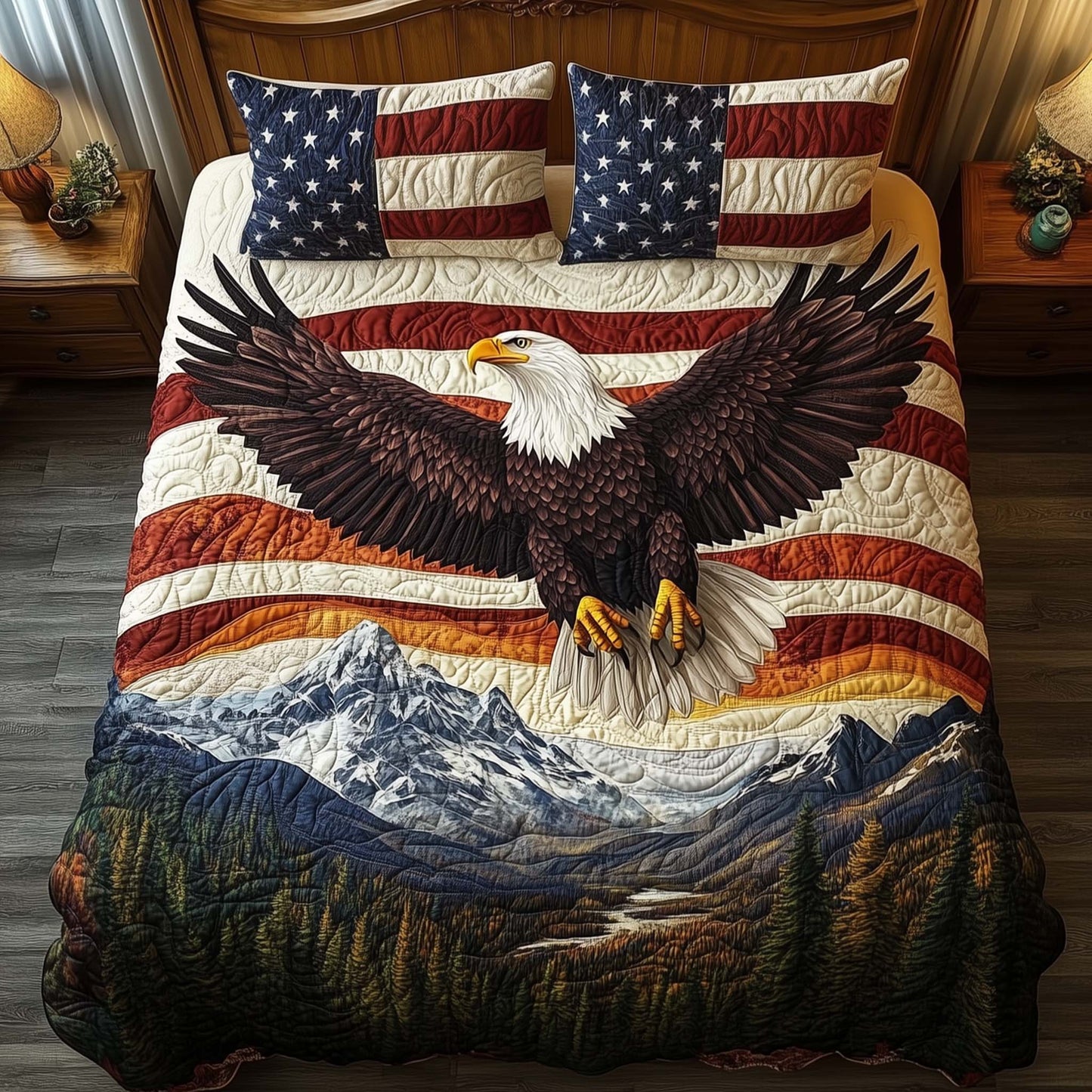 Bald Eagle Duvet Cover Set GFTOQM2193