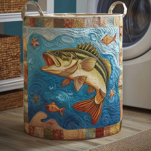 Bass Splash Quilted Laundry Basket GFTOQM2270