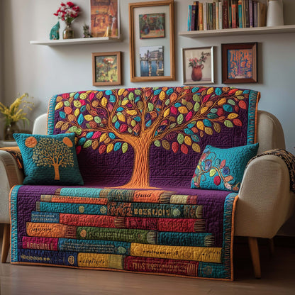 Colorful Knowledge Quilted Sofa Cover GFTOQM2314