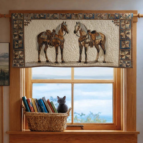 Prairie Horse Quilted Valance GFTOQM2323