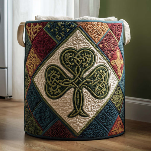 Celtic Knot Quilted Laundry Basket GFTOQM2373
