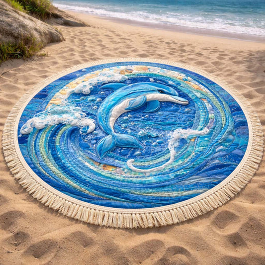 Ocean Leap Round Beach Towel GFTOQM2378
