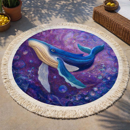 Cosmic Whale Round Beach Towel GFTOQM2385