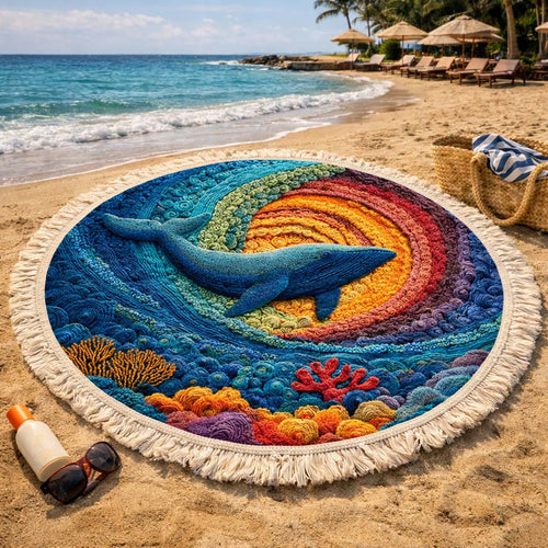 Sunset Drift Round Beach Towel GFTOQM2386