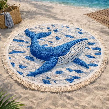Ocean Glide Round Beach Towel GFTOQM2387