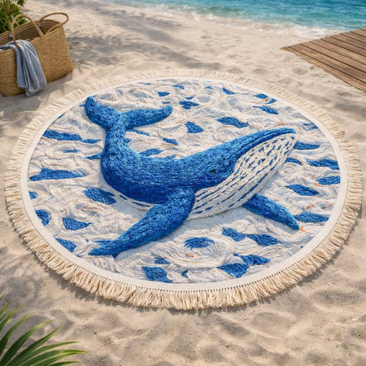 Ocean Glide Round Beach Towel GFTOQM2387
