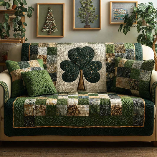 Irish Comfort Quilted Sofa Cover GFTOQM2414