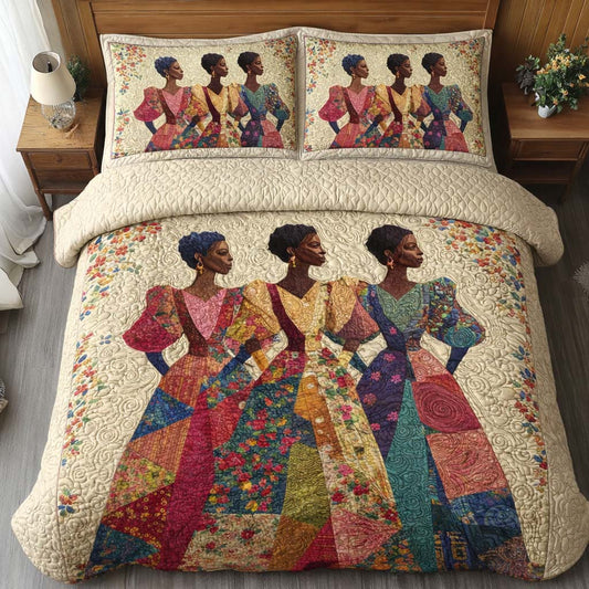 Sister Grace 3-Piece Quilted Bedding Set GFTOQM2415