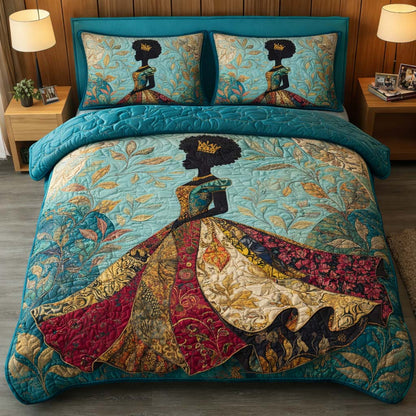 Royal Silhouette 3-Piece Quilted Bedding Set GFTOQM2416