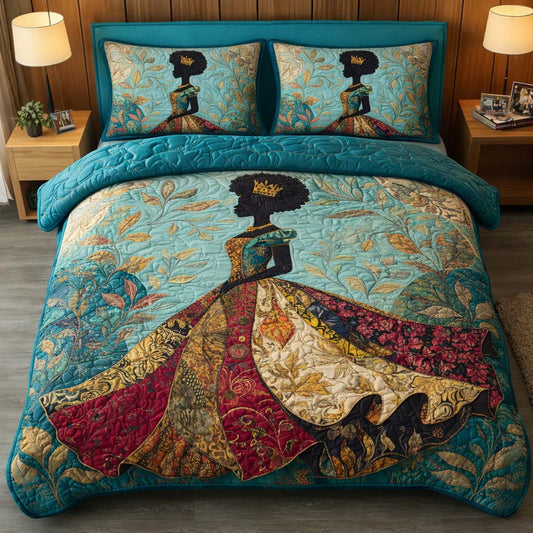 Royal Silhouette 3-Piece Quilted Bedding Set GFTOQM2416