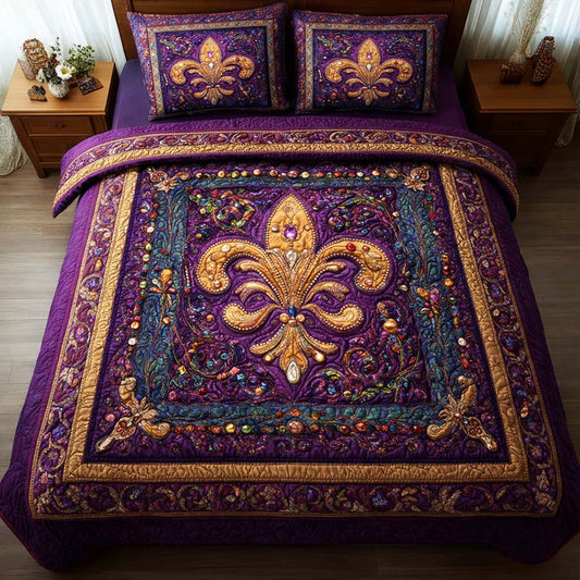 Twin Masque 3-Piece Quilted Bedding Set GFTOQM2424