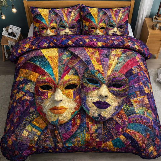 Carnival Twins 3-Piece Quilted Bedding Set GFTOQM2425