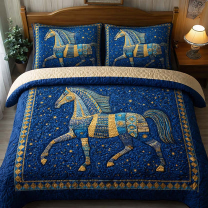 Star Steed 3-Piece Quilted Bedding Set GFTOQM2431