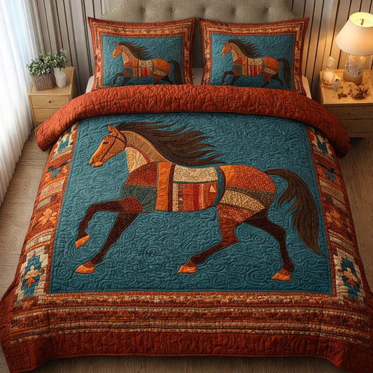 Desert Runner 3-Piece Quilted Bedding Set GFTOQM2432