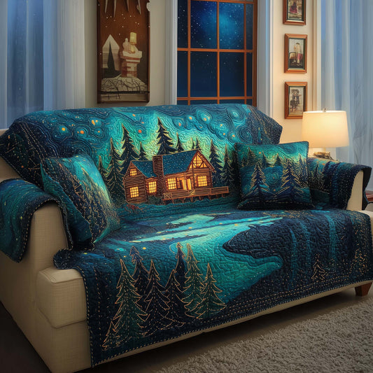 Starlit Lodge Quilted Sofa Cover GFTOQM2455
