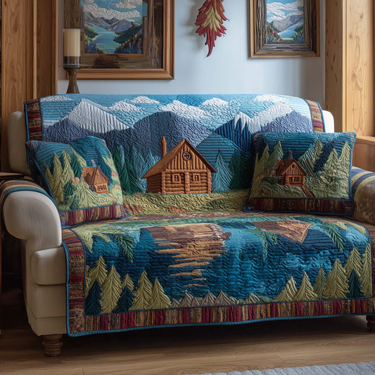 Mountain Retreat Quilted Sofa Cover GFTOQM2457