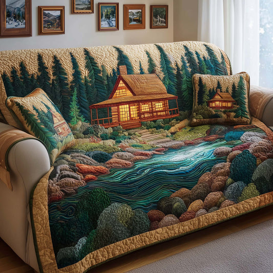 Pine Haven Quilted Sofa Cover GFTOQM2459