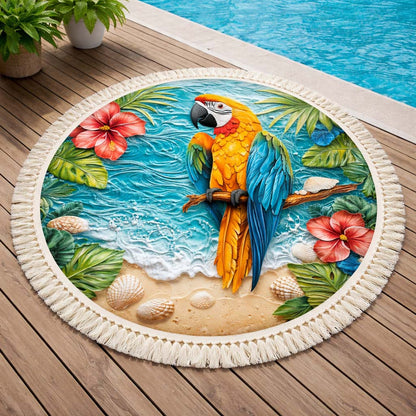 Tropical Perch Round Beach Towel GFTOQM2460