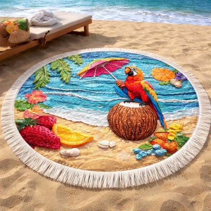 Beach Fiesta Round Beach Towel GFTOQM2465