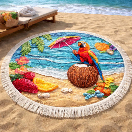 Beach Fiesta Round Beach Towel GFTOQM2465