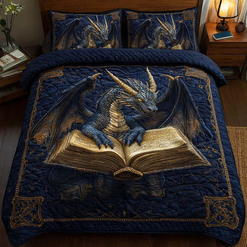 Golden Grimoire 3-Piece Quilted Bedding Set GFTOQM2510
