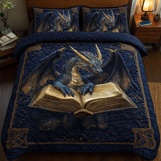 Golden Grimoire 3-Piece Quilted Bedding Set GFTOQM2510