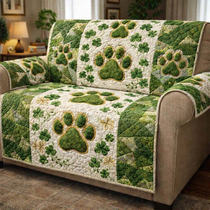 Clover Paws Quilted Sofa Cover GFTOQM2545