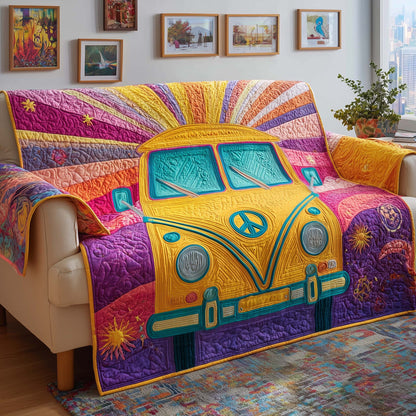 Sunburst Van Quilted Sofa Cover GFTOQM2574