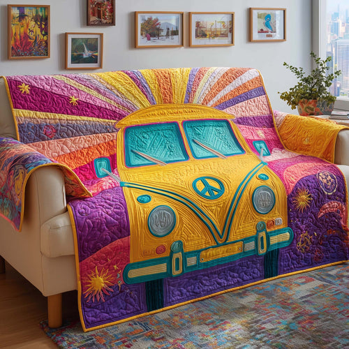 Sunburst Van Quilted Sofa Cover GFTOQM2574