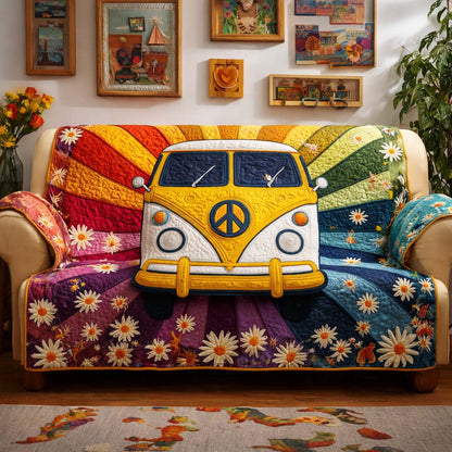 Groovy Road Quilted Sofa Cover GFTOQM2577